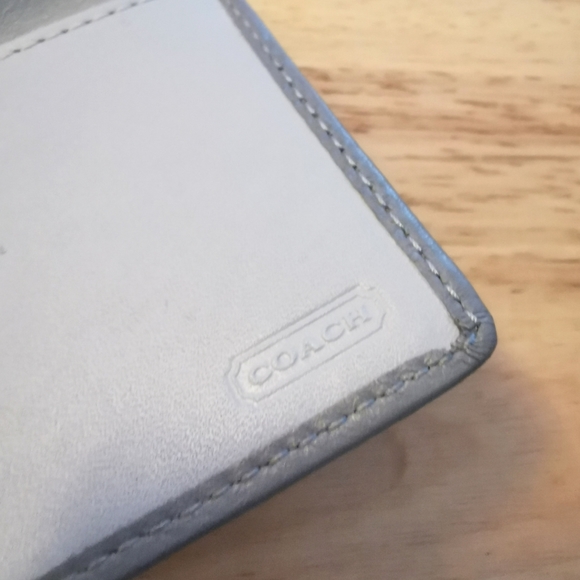 Coach Leather Checkbook Cover